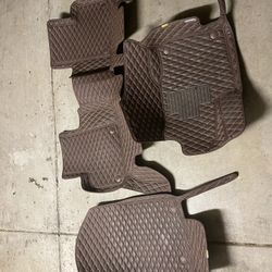 LASFIT Floor Mats Fits for Mercedes Benz GLE 2020-2025 350/43 AMG/ 450/53 AMG/ 580/63 AMG S(Not Fit for Coupe), All Weather TPE Car Liners, 1st & 2nd 