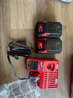 Milwaukee M18 Batteries and Charger Bundle