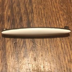Sterling white enamel brooch Vintage