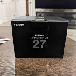 Brand New Fujifilm 27mm F2.8 Pancake Mirrorless Camera lens