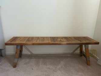 Wooden bench