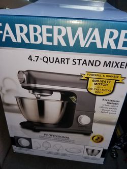Farberware 4.7 Quart Blue Stand Mixer 