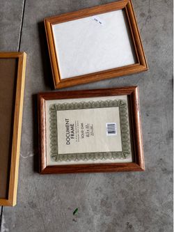 40 frames, various sizes, good shape, document/picture frames