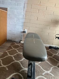 Bench with dumbbells