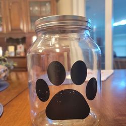 Jar With Paw 