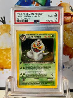 PSA 8 1st Edition Dark Arbok Pokemon Team Rocket