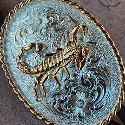 Very Nice! Western Style Bolo Tie with Scorpion.  Make by MONTANA SILVERSMITHS.