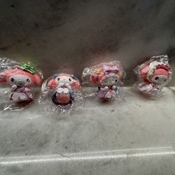 New Individually Wrapped My Melody Figurine Set