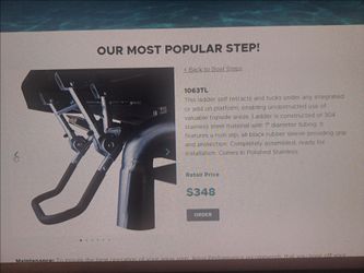 Aqua Performance swing down boat boarding ladder