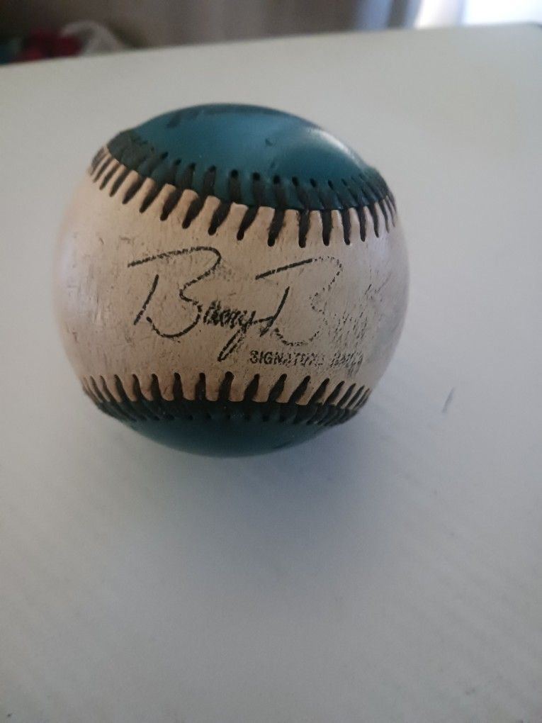 Baseball With A Signed Signature On It