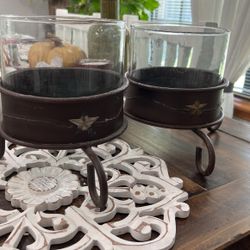 Candle Holders Rustic Farmhouse 