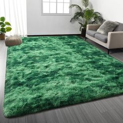 Large Shag Area Rugs 6 x 9, Plush Fuzzy Rugs for Living Room, Ultra Soft Fluffy Furry Rug for Bedroom, Indoor Carpet Nursery Rugs for Kids Room Home D