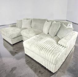 Stupendous Alloy 3-Piece Sectional with Double Chaise