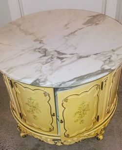 French Marble Hutch Table. Serious Inquiries Only Please 