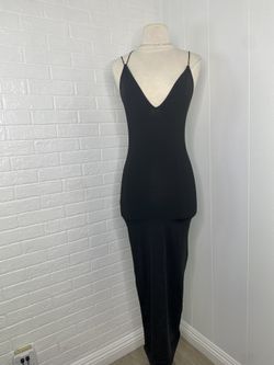 Black Long Stretchy Dress 