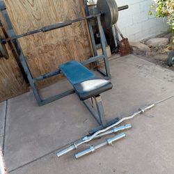 310 lbs Weights And Bench For Squats..........curling Bar And Small Bars Too......all For 500 Cash  Call ....cash Only No Shippping Or TRA