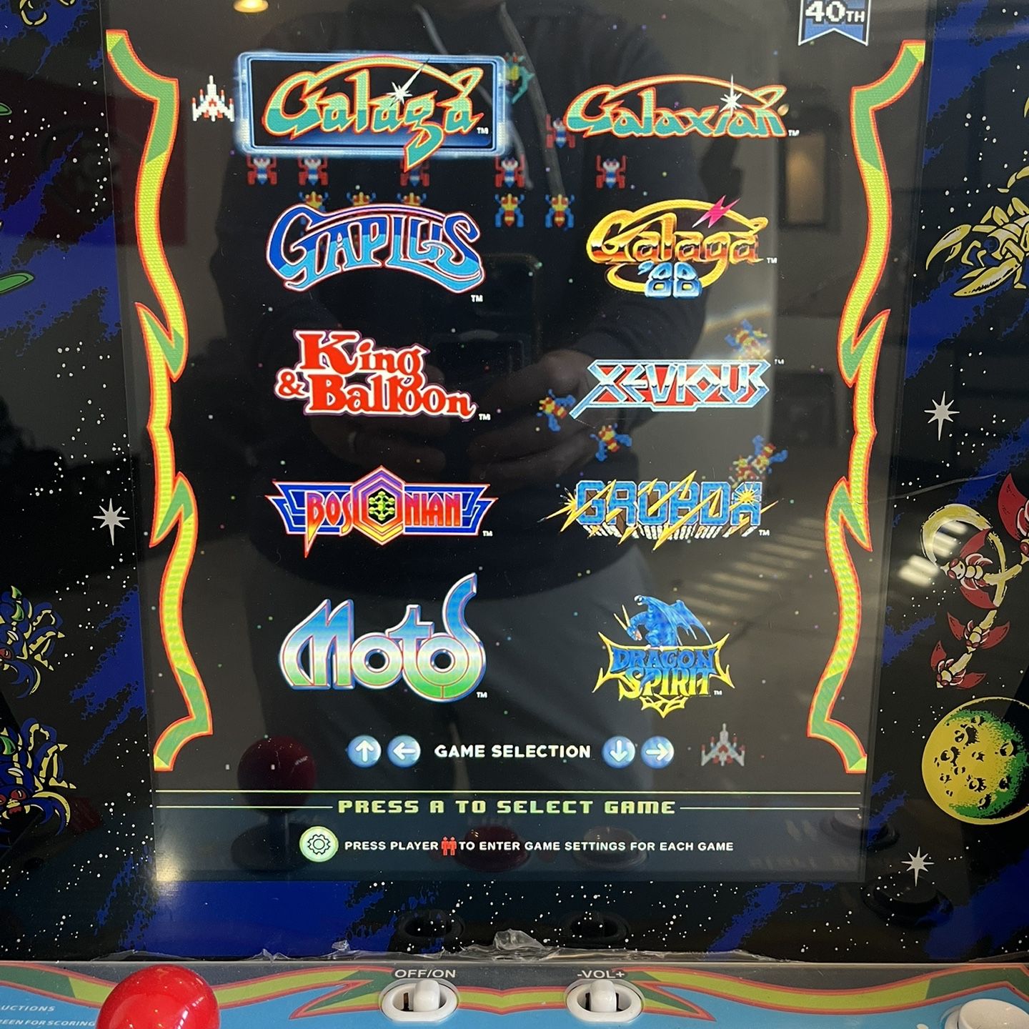 Arcade1up-PartyCade Galaga 40th Anniversary 10 In-1