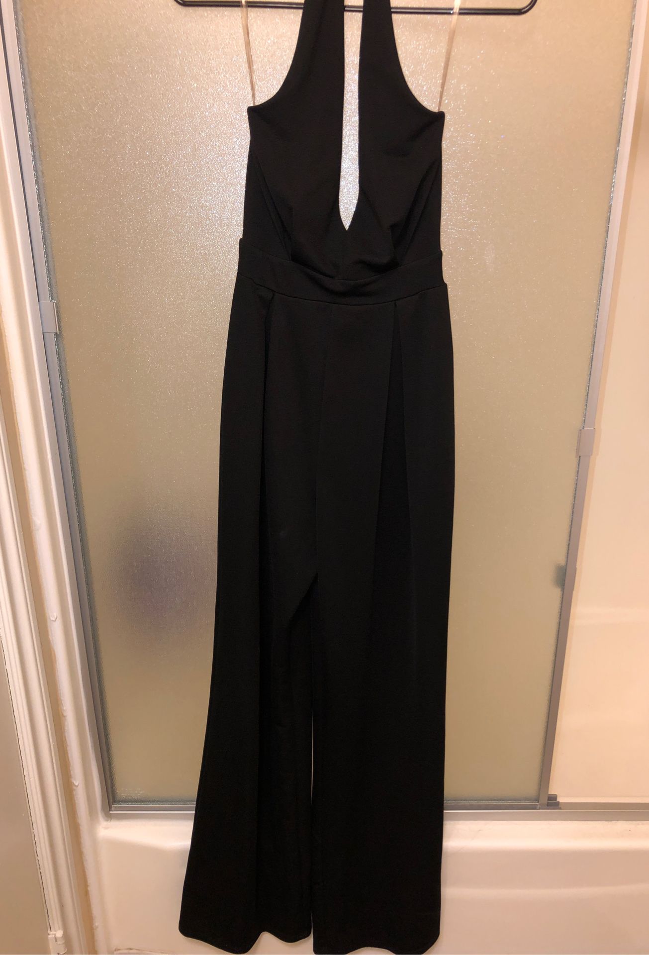 Long V-Neck Jumpsuit