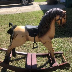 Antique Rocking Horse Rare Find 