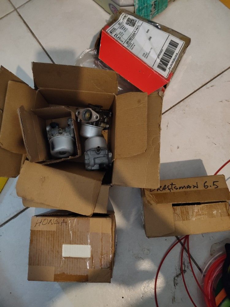 Box Of New Lawnmower Stuff.$300