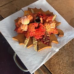 Fall Center Piece Candle Holder