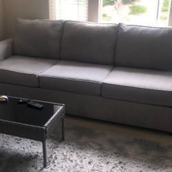 Beautiful Grey 3 Seater Couch And Loveseat Super Great Condition Like New