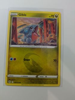 Gible 107/172 pokemon card