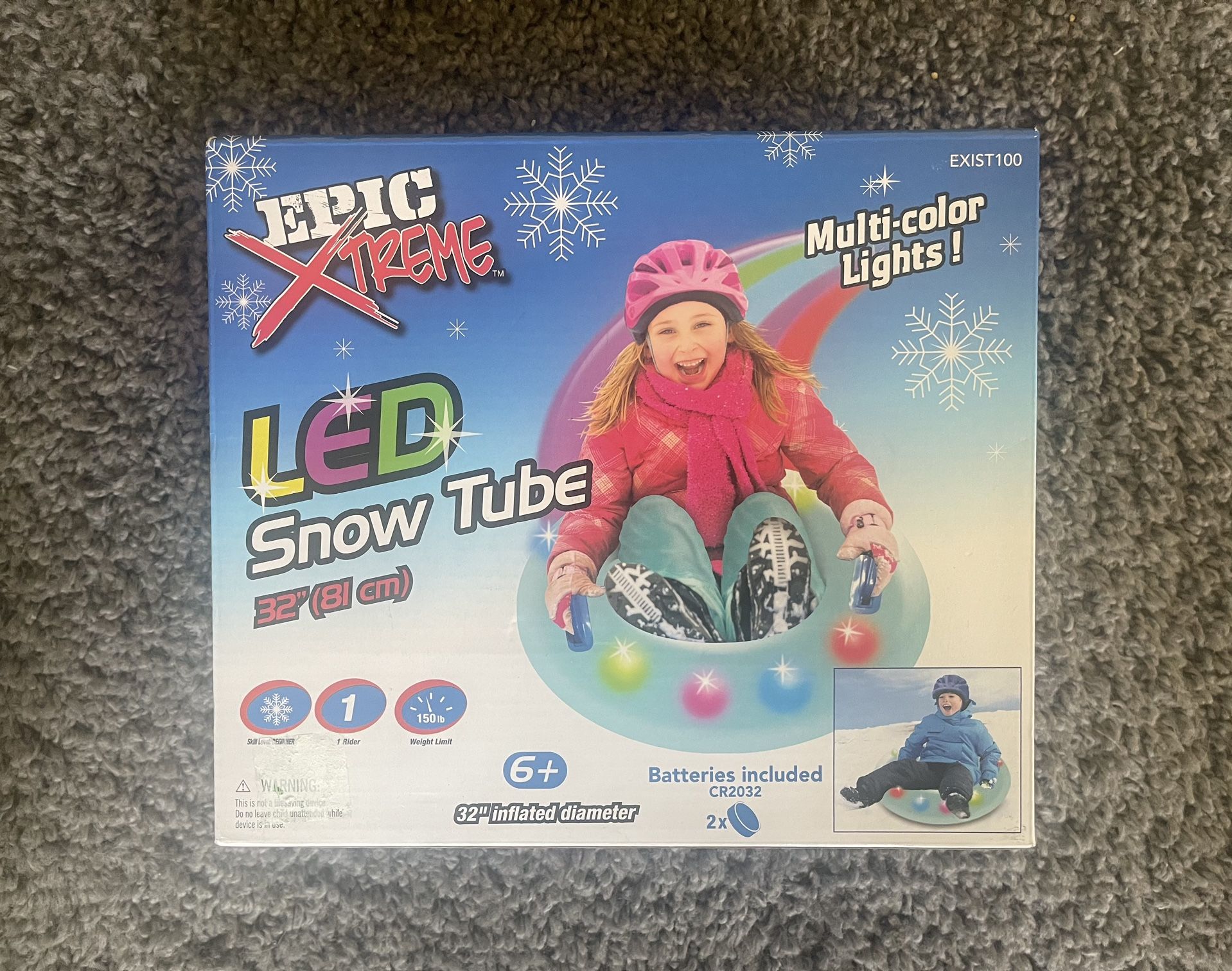 Epic Xtreme Led Snow Tube 32” For Kids