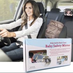 Baby Car Mirror-Back Seat Mirror for Rear-Facing Infant Shatterproof Non-Glass, 360° Adjustable View