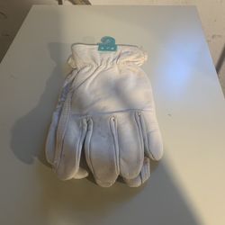 Large Cowhide Firm Grip Working Gloves