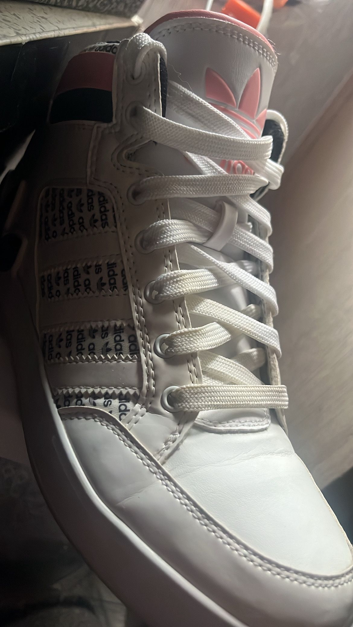 Pink & White Adidas Shoes 