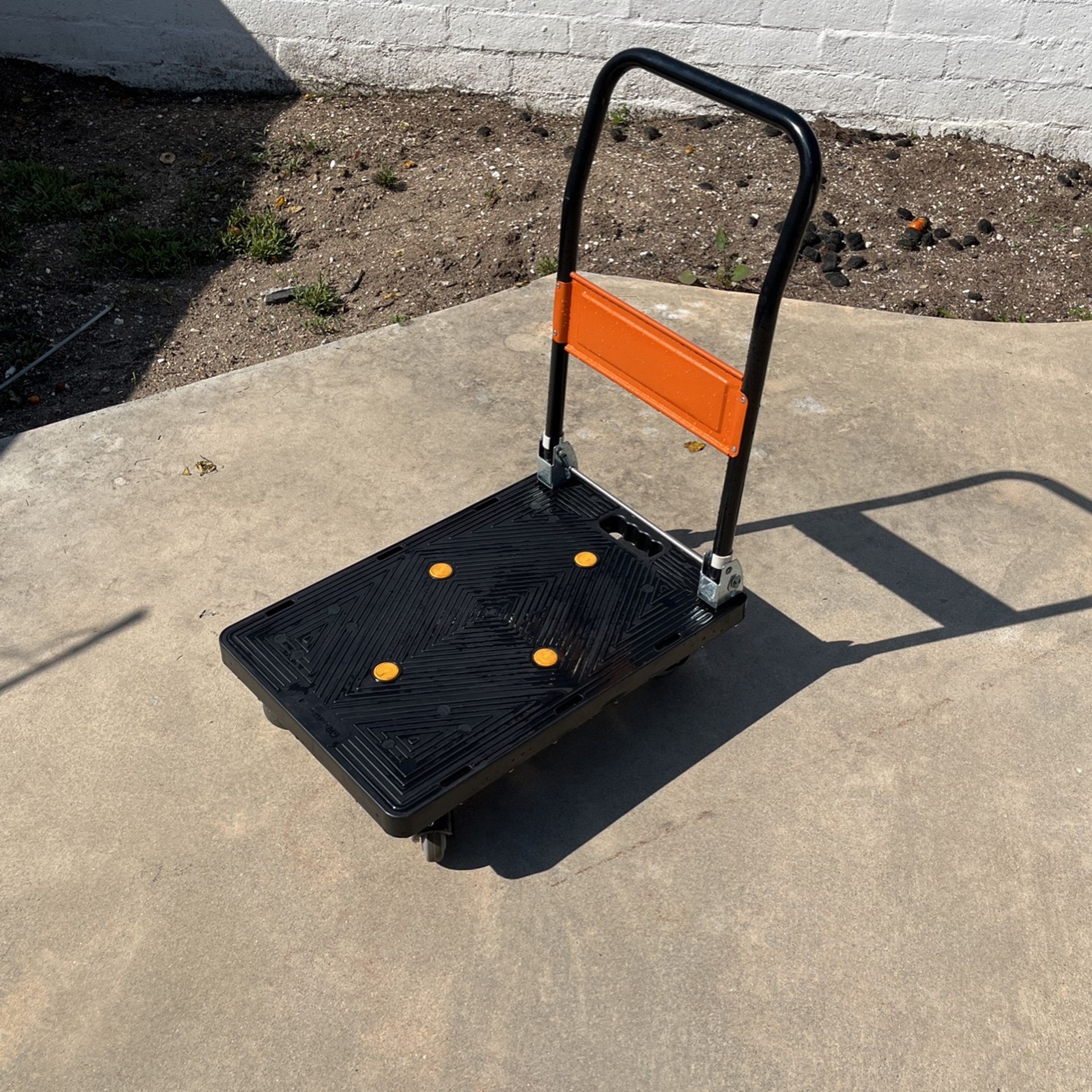 Buffalo Tools Folding Platform Truck - 19x29 Inch Hand Cart For Moving