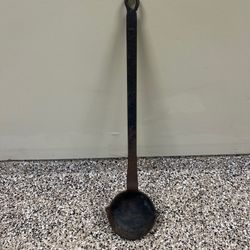 Antique Cast Iron Blacksmith Lead Smelting Ladle