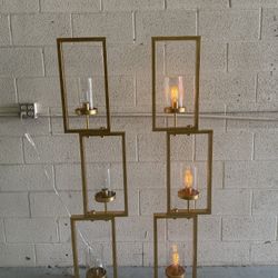Gold Metal Floor Lamp