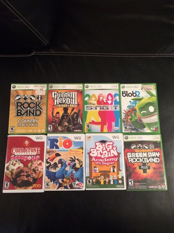 Xbox 360 & Wii games