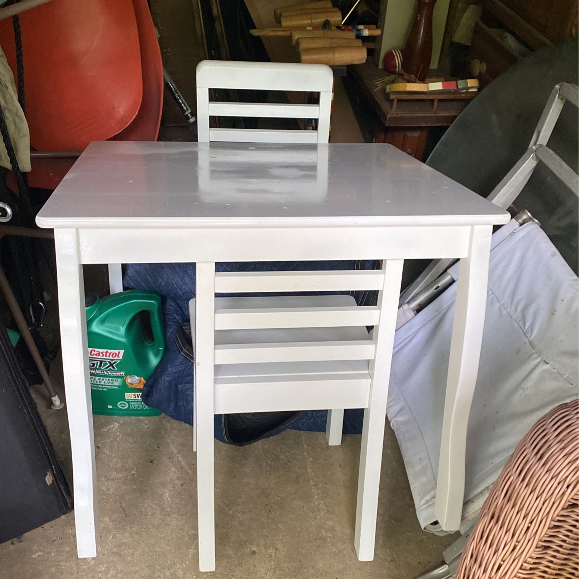 Child’s Wooden Table And 2 Chairs