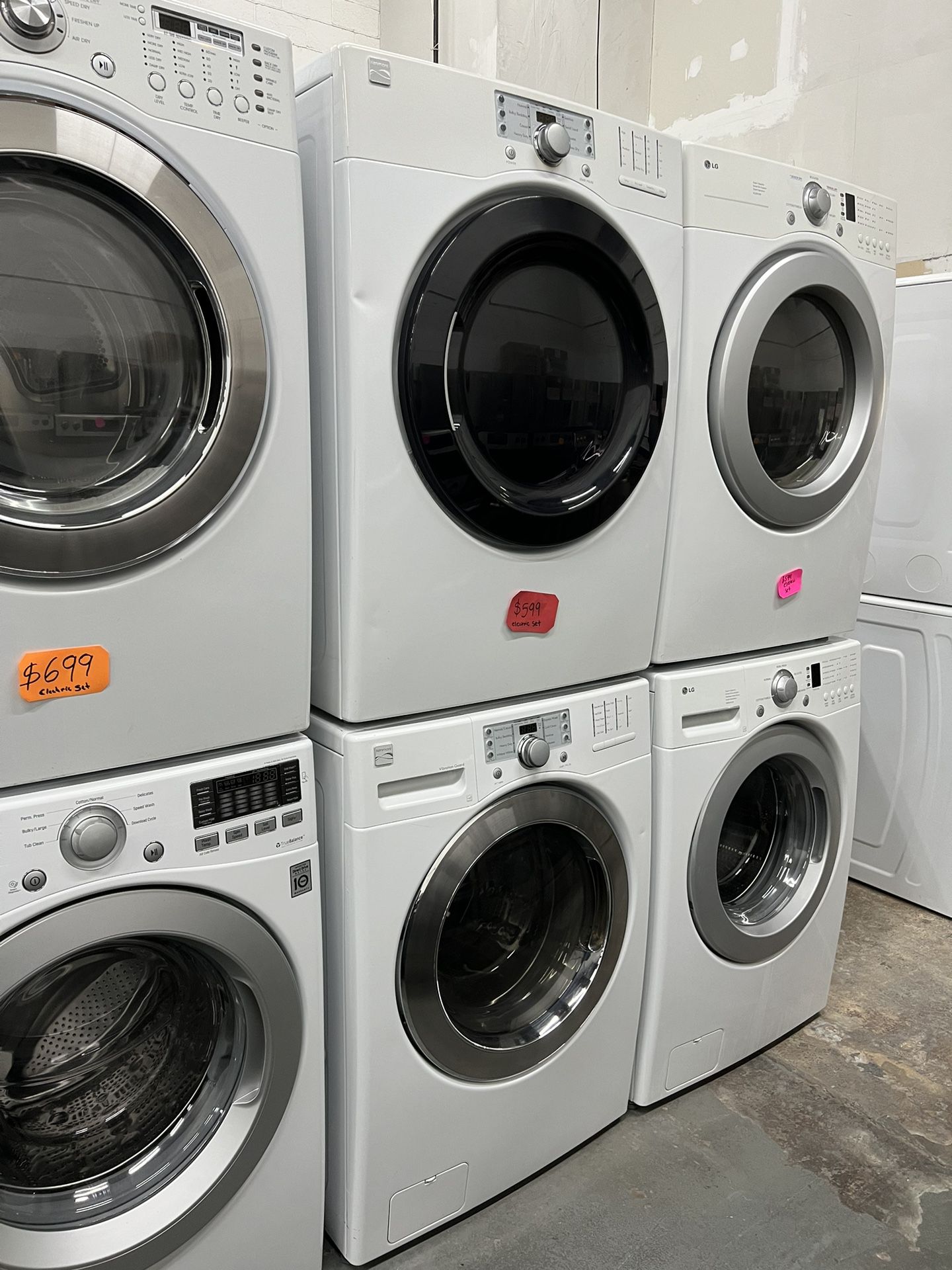 Kenmore Front Load Set Washer And Dryer Electric In Excellent Condition 