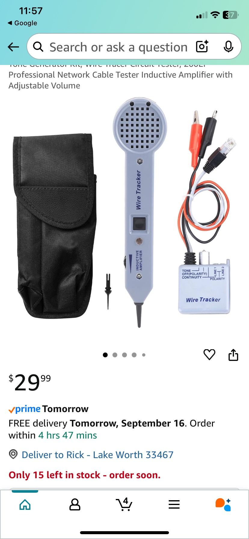 Inductor Amplifier ,/ Wire Tracer / Tone Probe