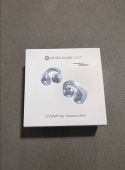 Motorola Moto Buds Loop with Sound by Bose with Crystals by Swarovski® - (Ice Melt Blue)