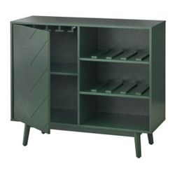 New Wine Liquor Storage Cabinet Buffet Server - Green
