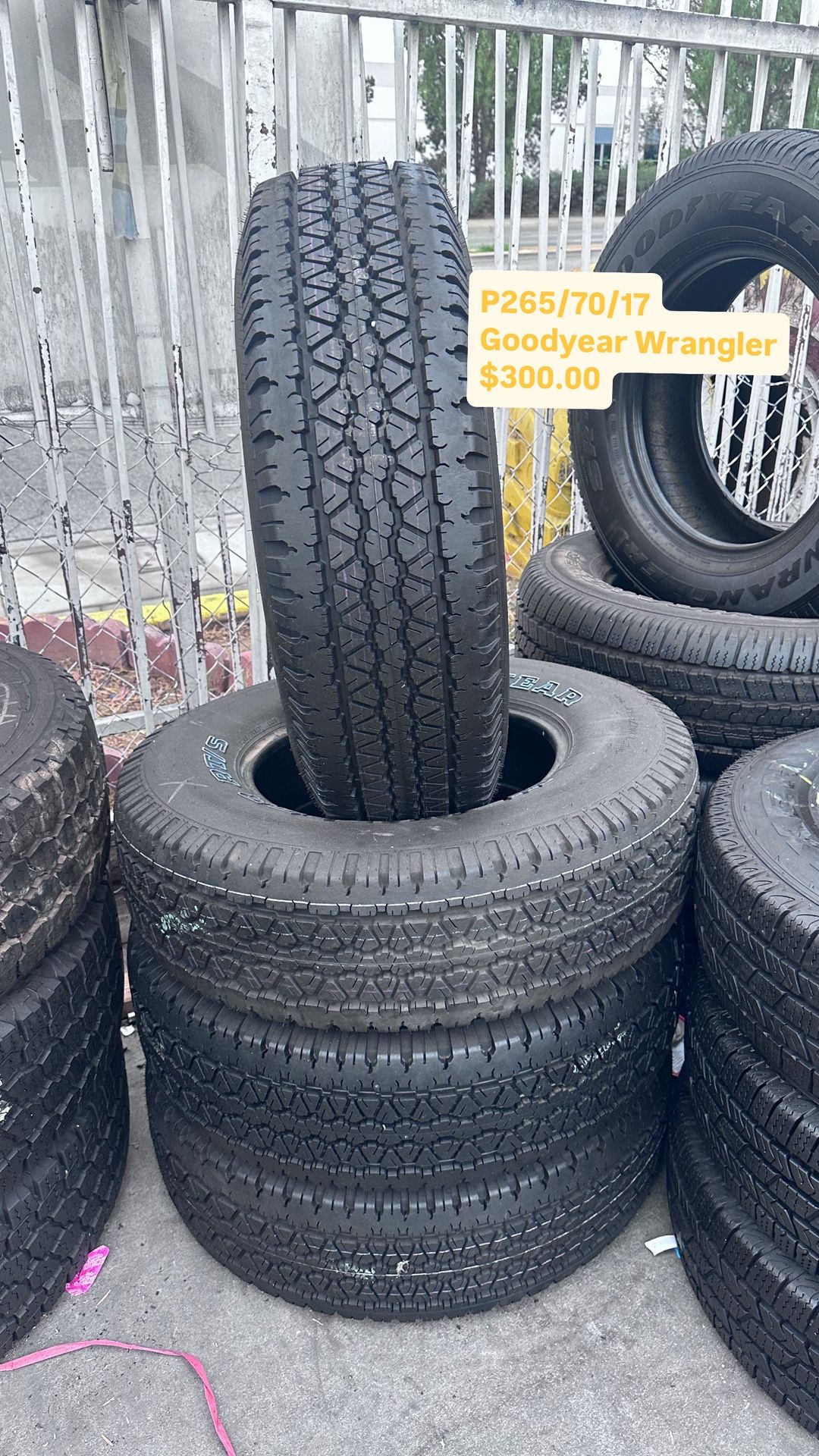 Used Set Of Goodyear P265/70/17 Tires