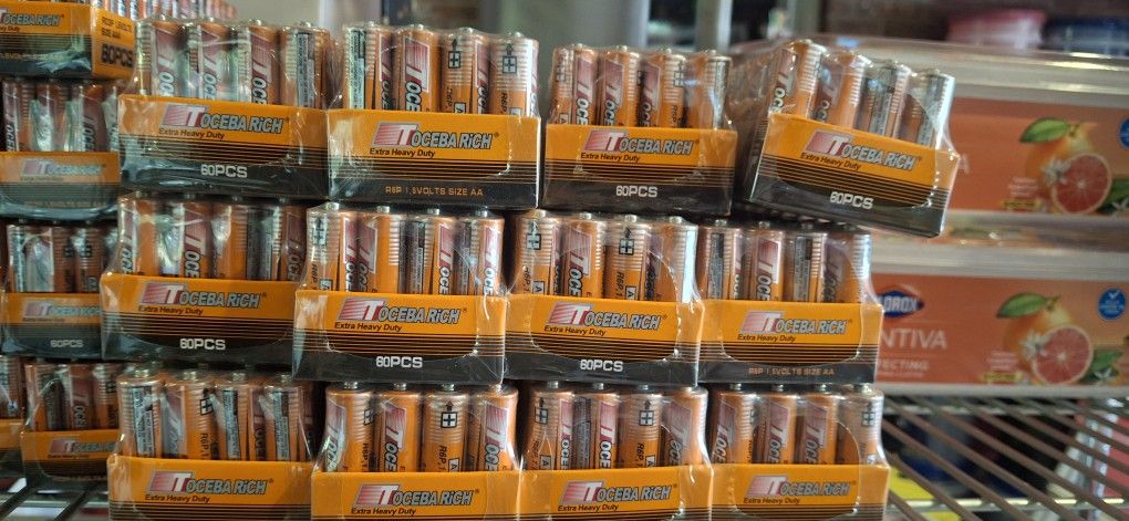 Batteries AA and  AAA Available 