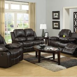 3pc Living Room Set Sofa ,Loveseat And Chair  $1675