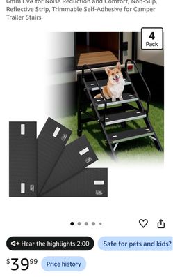 RV Step Covers 4-Pack Non-Slip EVA Mats