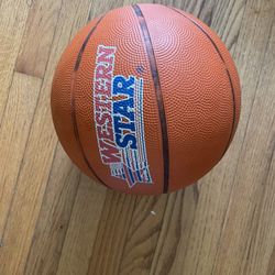 Western Star WSB100 Basketball - Size 7 (29.5") - Orange - Classic Rubber Grip