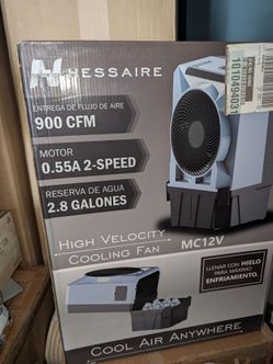 Cooler fan work with ice or water