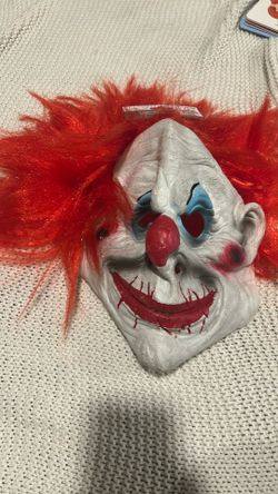 Scary clown mask halloween
