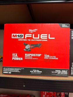 Milwaukee M18 Fuel Braking grinder paddle switch no lock