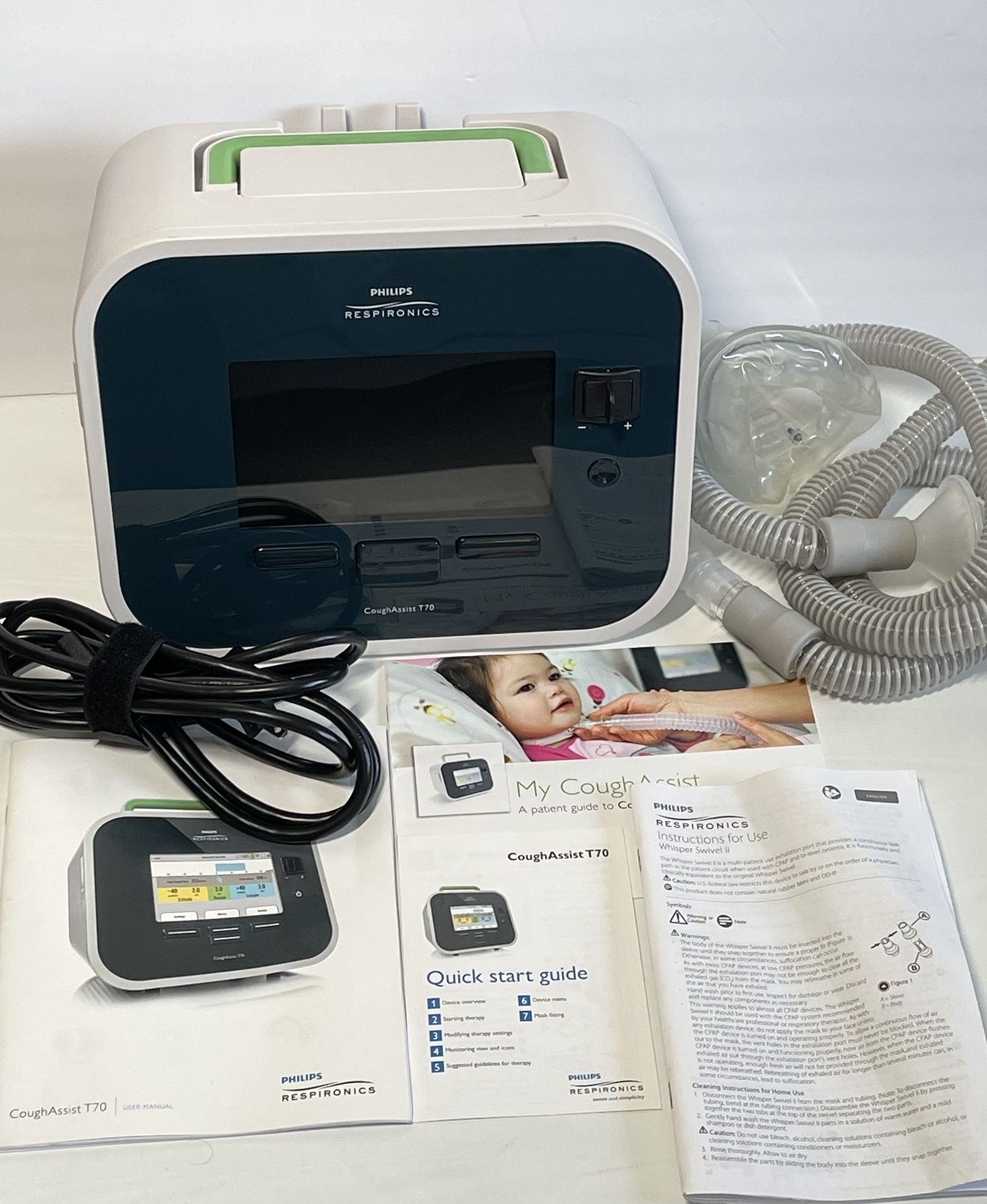 Philips Respironics Cough Assist T70 With Accessories