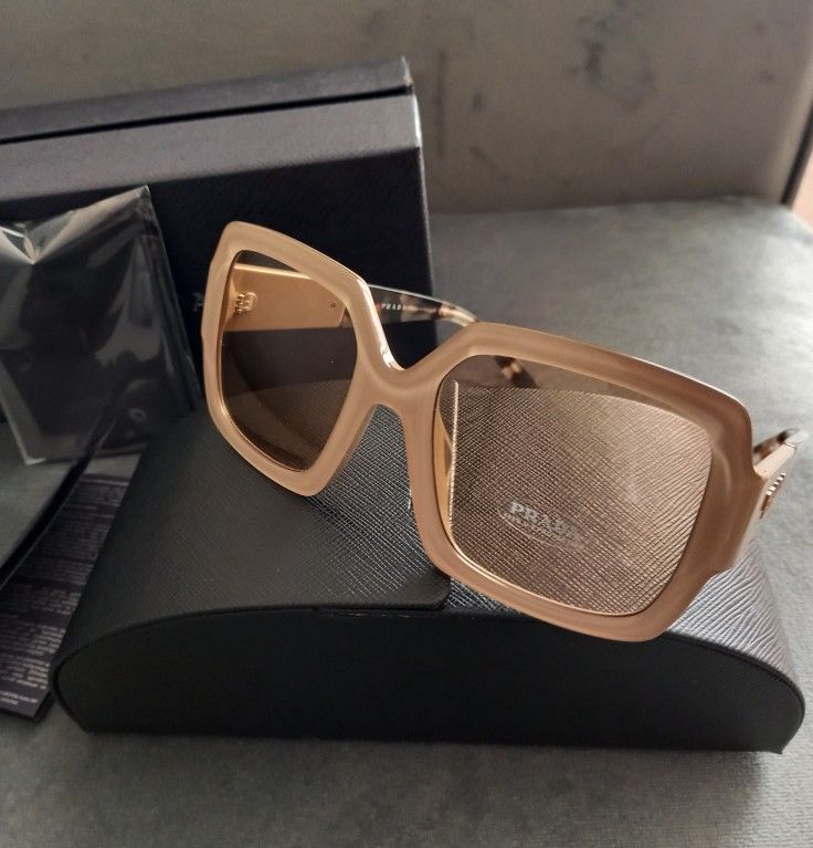 PRADA PR‎ 21XS Grey Brown/Light Brown (06G-4I2) Sunglasses Brand New. Full Kit PRADA PR 21XS Grey Brown/Light Brown (06G-4I2) Sunglasses  main image 2